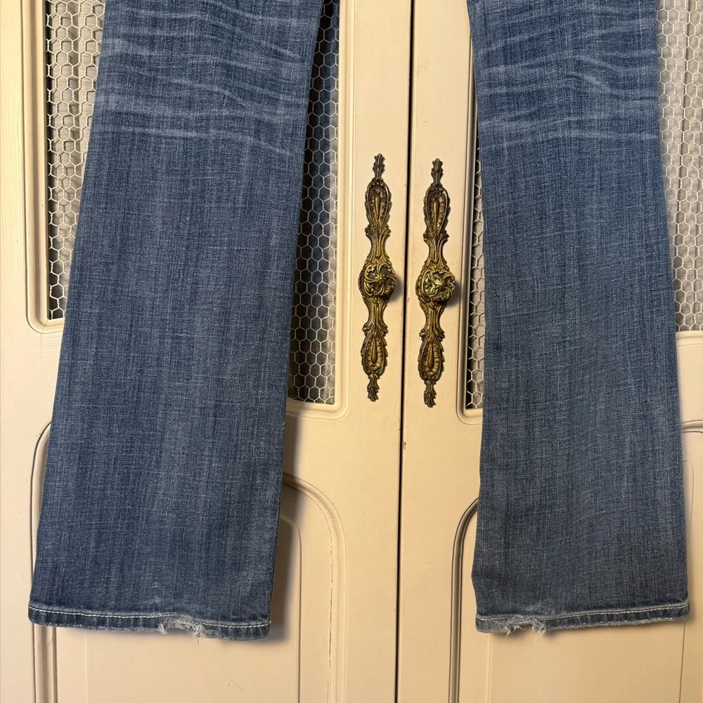 Miss Me Crystal Embellished Fleur-De-Lis Bootcut Mid Rise Jeans - Picture 8 of 8